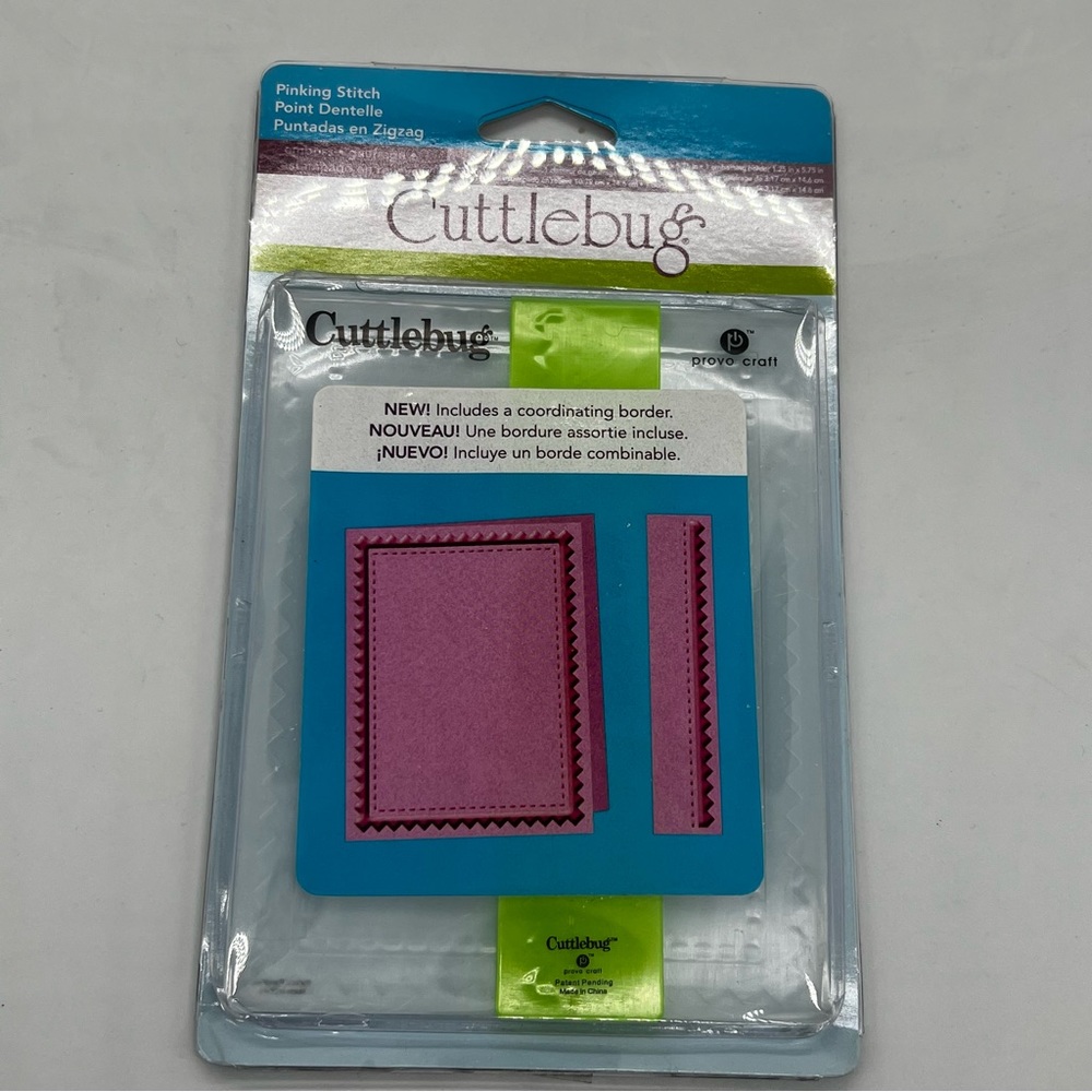 NWT Cuttlebug Pinking Stitch Emboss